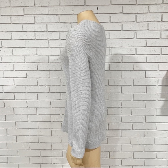 Eileen Fisher Women’s Gray Shimmer Sweater - Picture 5 of 10